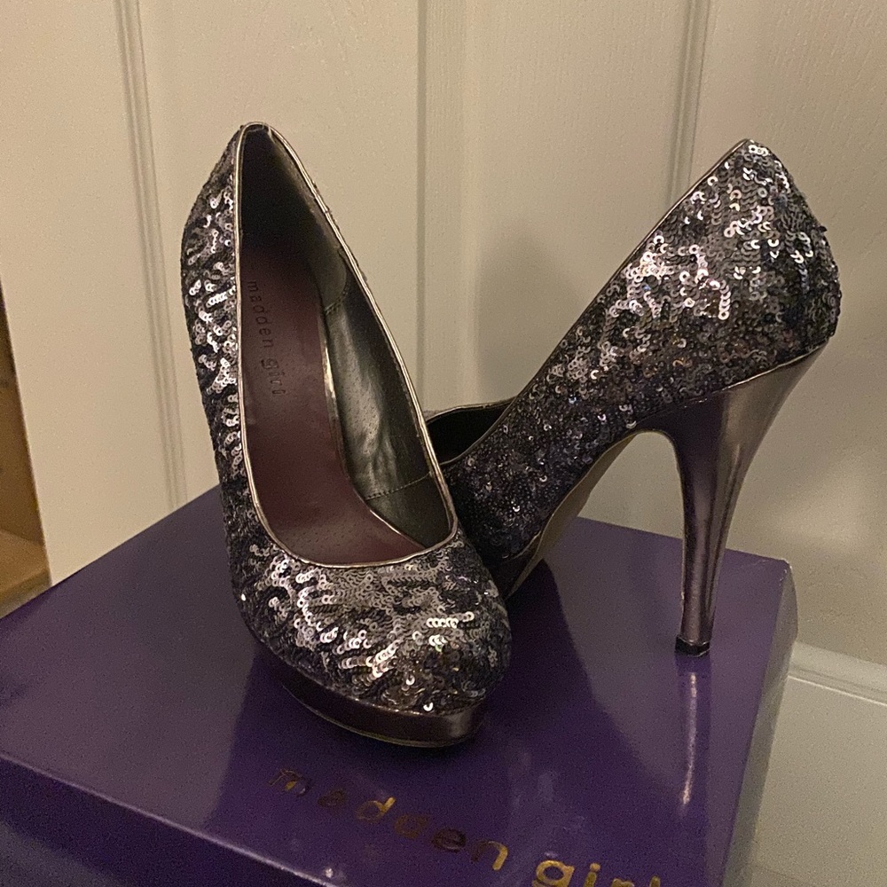 Beautiful Sequin Platform Madden Girl Heels